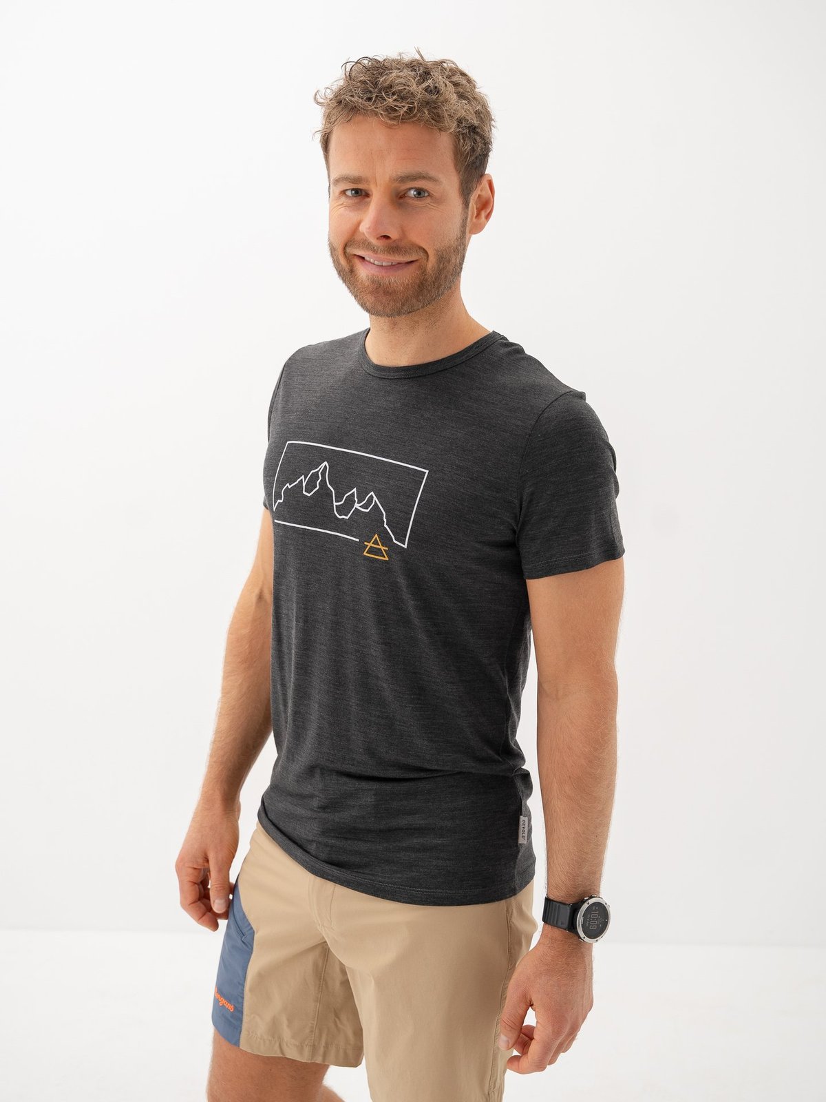 Devold Active Outline Tee Man Grå