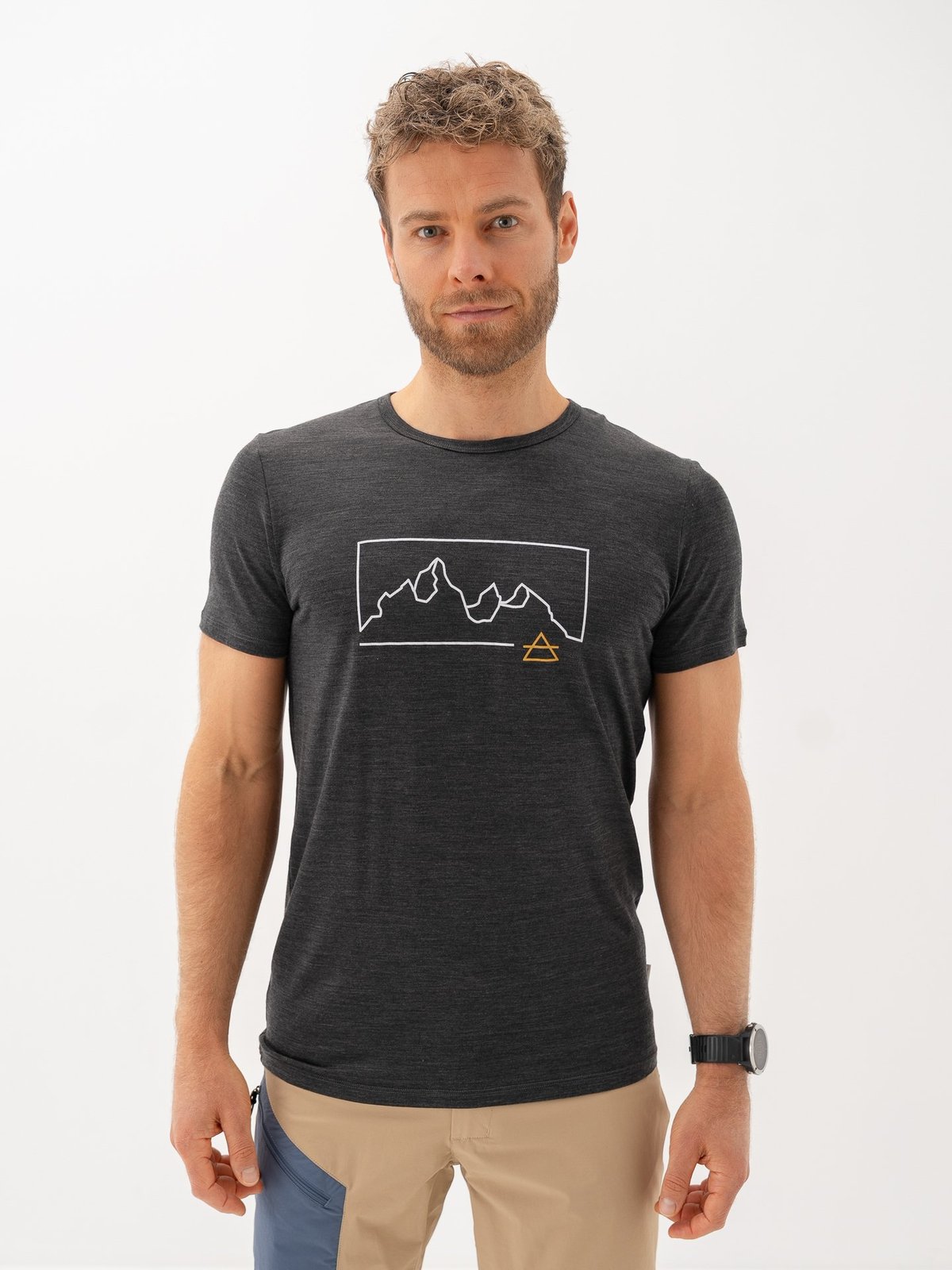 Devold Active Outline Tee Man Grå