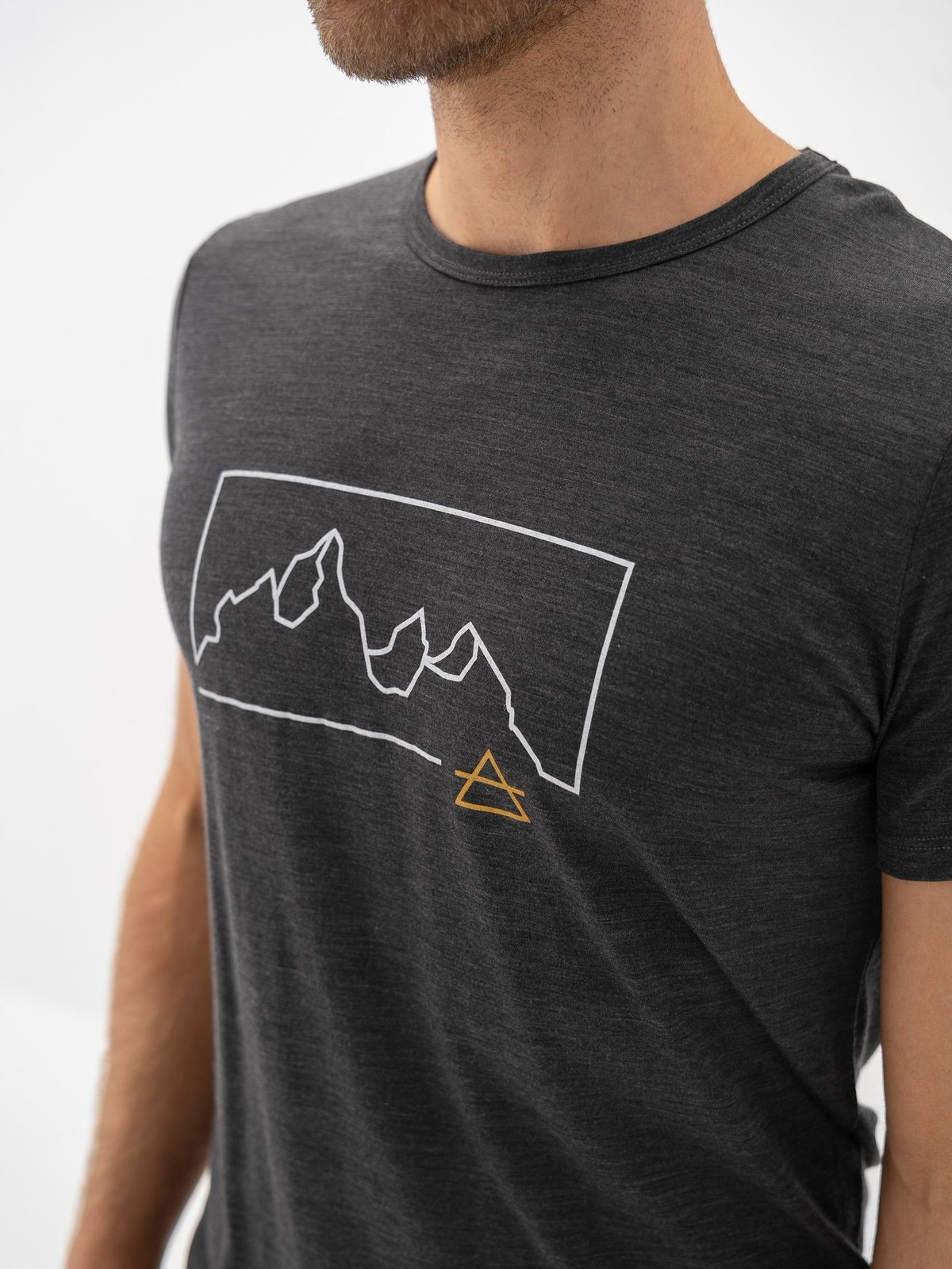 Devold Active Outline Tee Man Grå