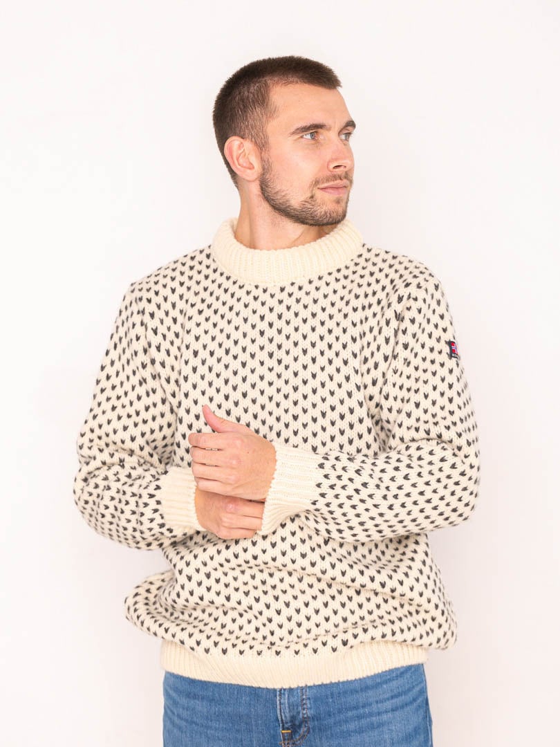 Devold Nordsjø Wool Sweater Offwhite