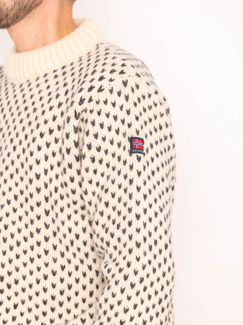 Devold Nordsjø Wool Sweater Offwhite