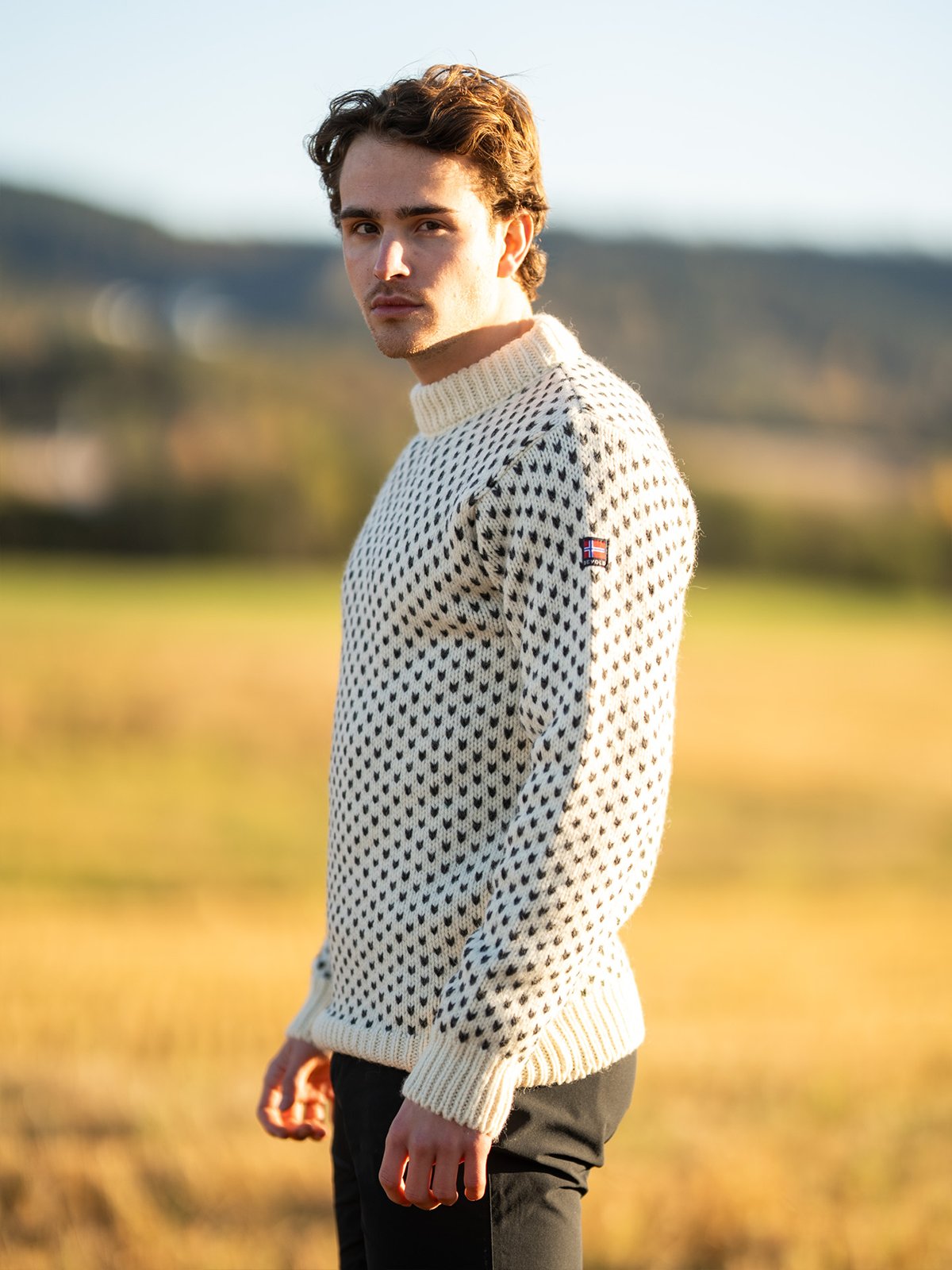 Devold Nordsjø Wool Sweater Offwhite