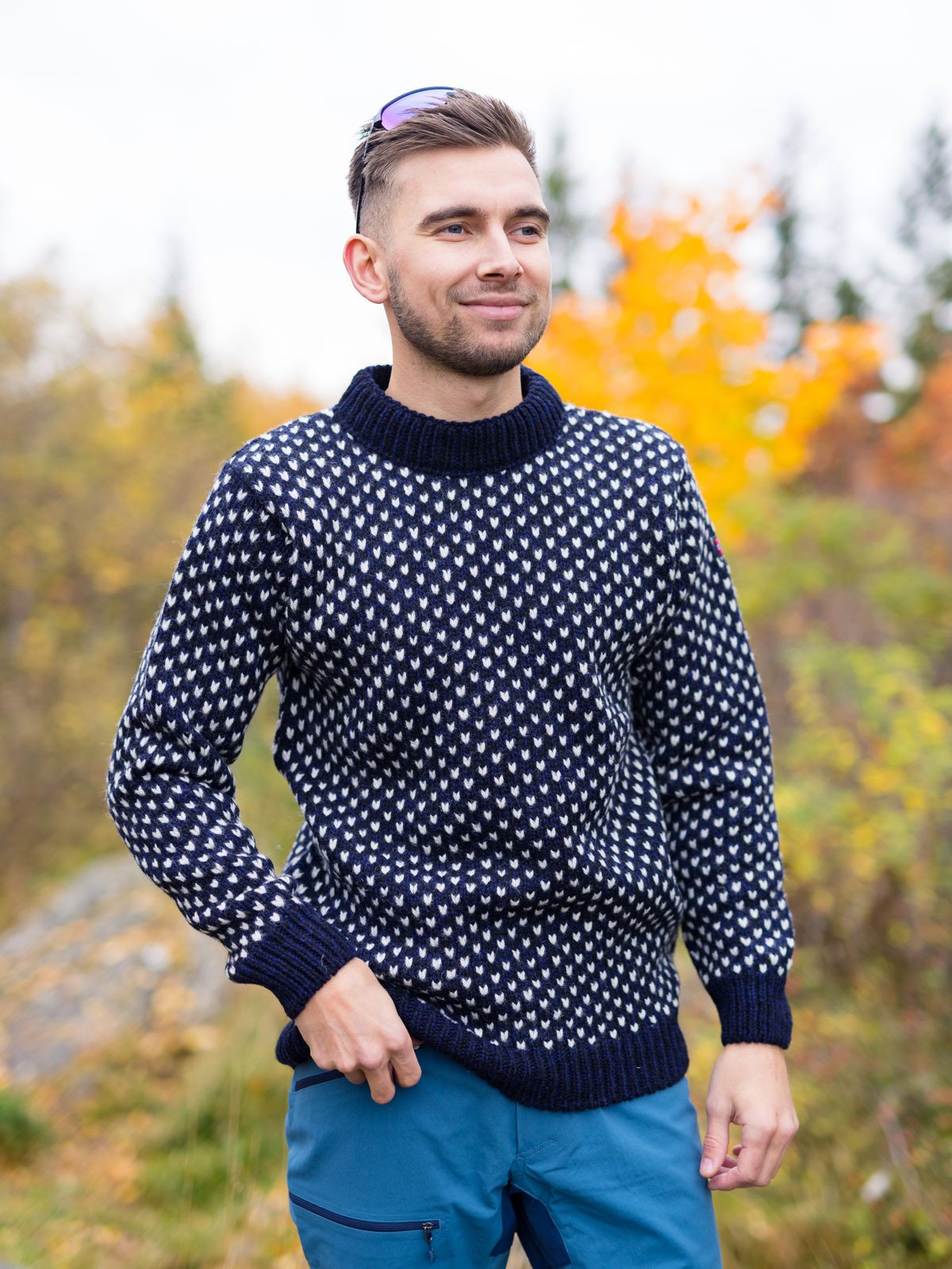 Devold Nordsjø Wool Sweater Navy