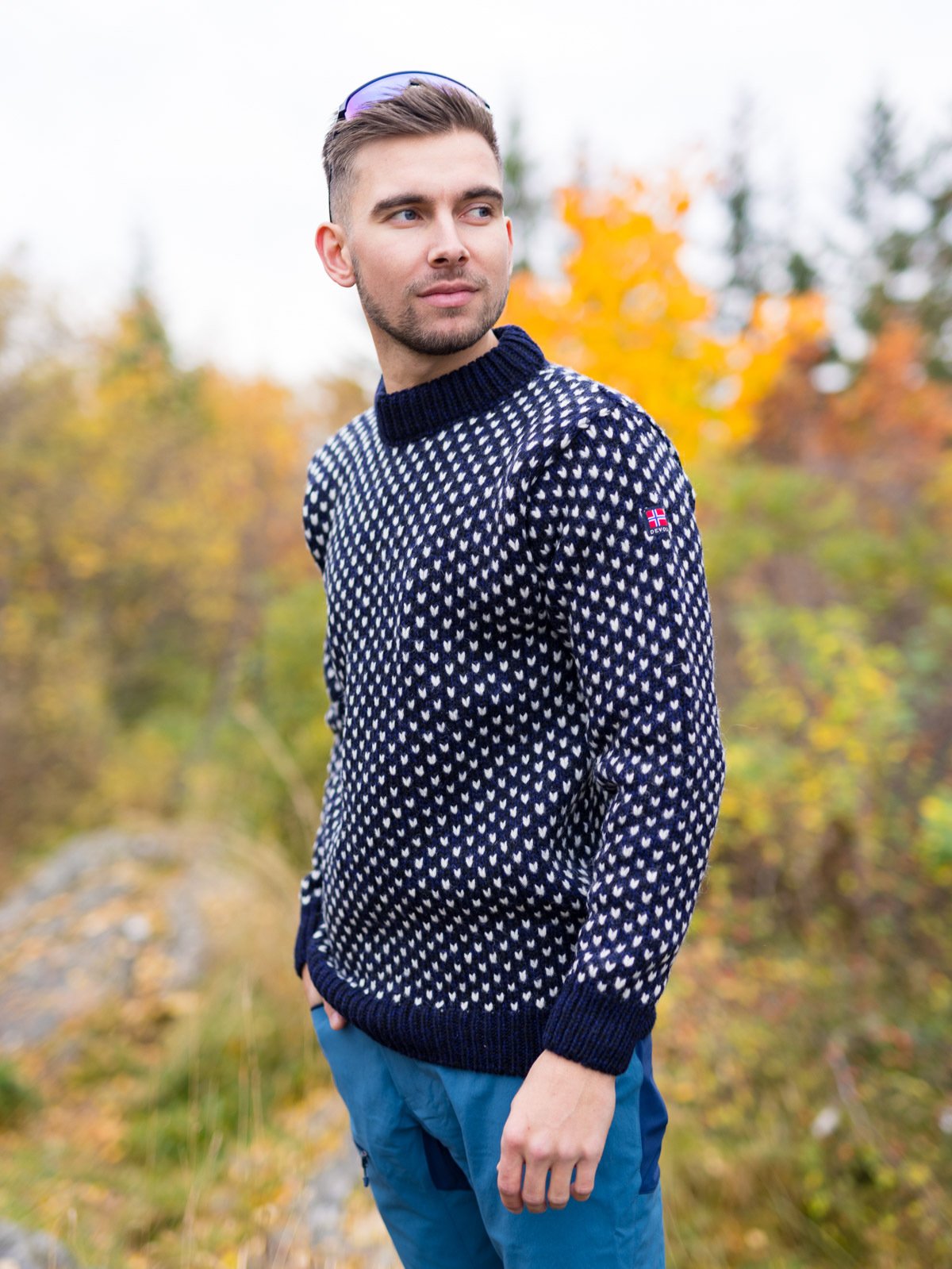 Devold Nordsjø Wool Sweater Navy