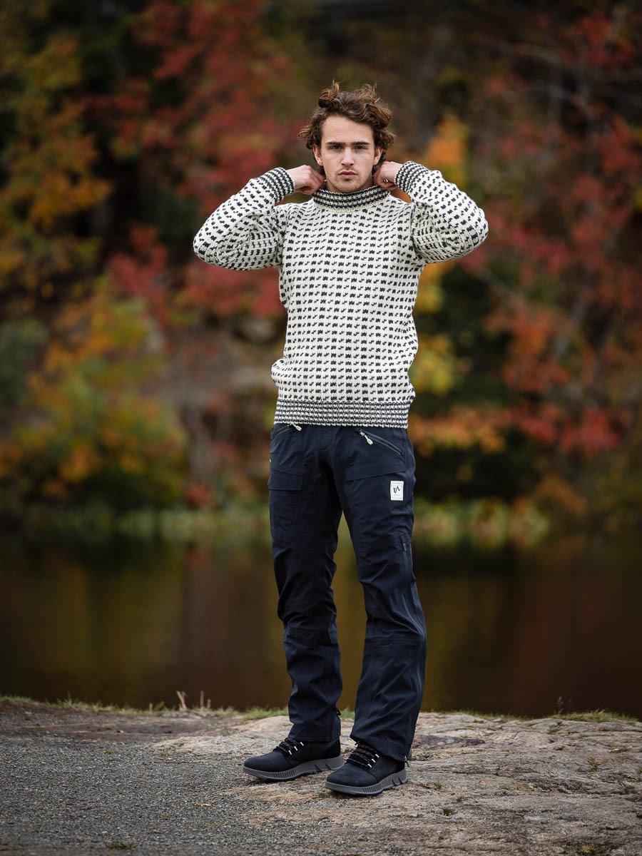 Devold Islender Crew Neck Offwhite/Anthracite