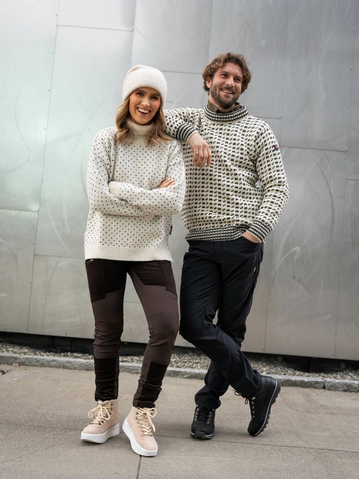 Devold Islender Crew Neck Offwhite/Anthracite