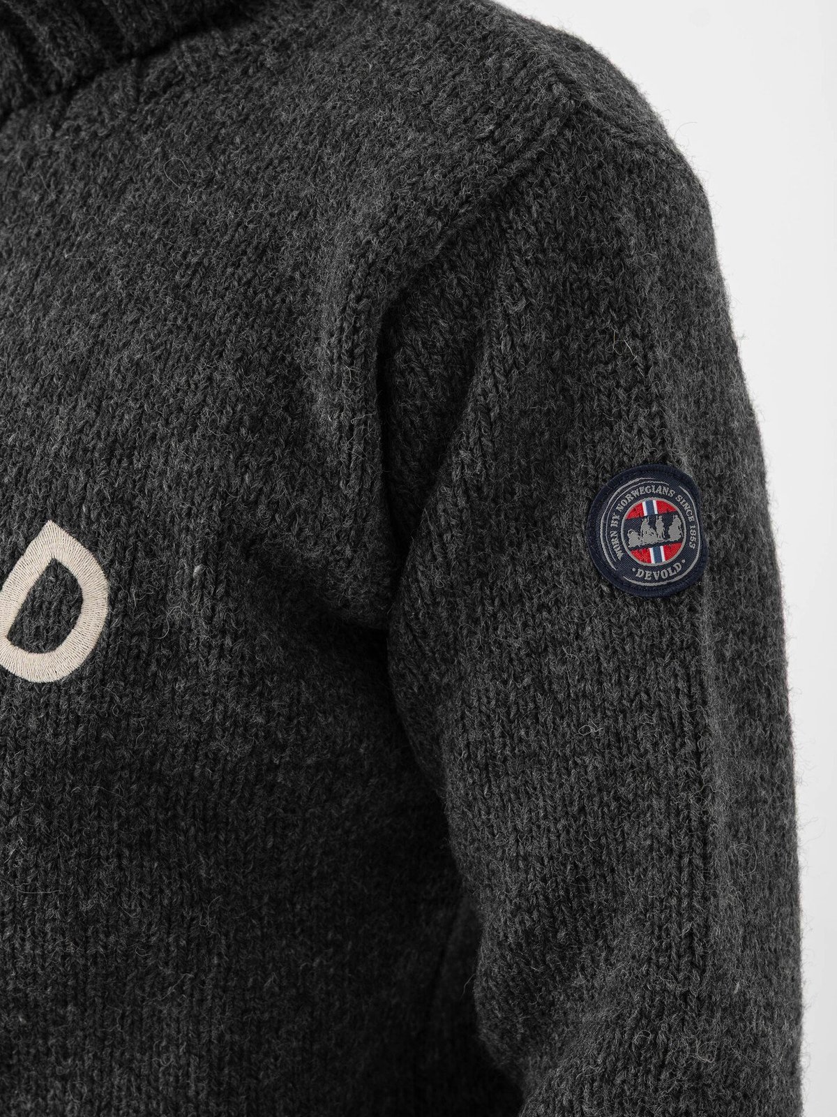 Devold Nansen Legacy High Neck Anthracite/Offwhite