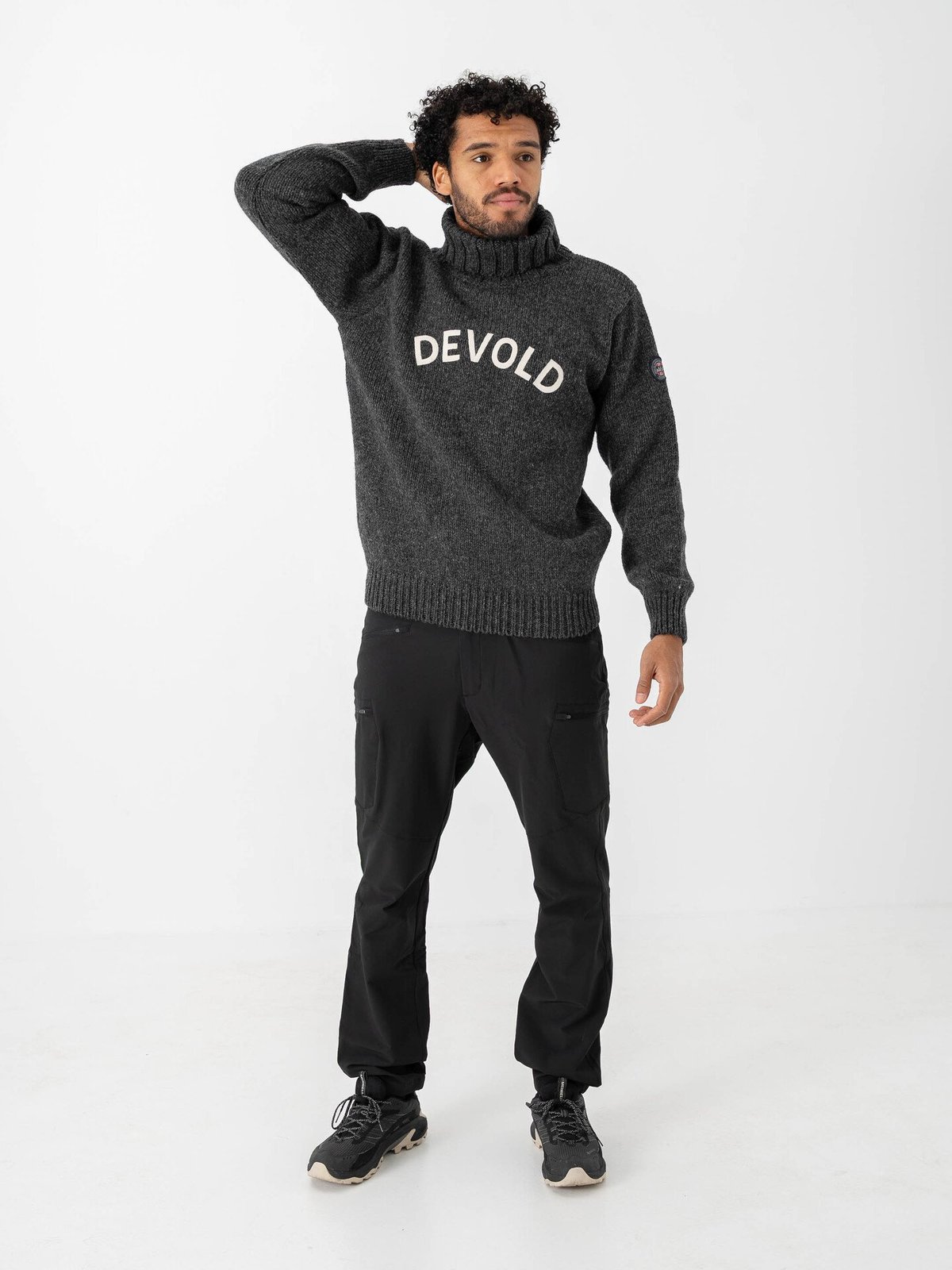 Devold Nansen Legacy High Neck Anthracite/Offwhite