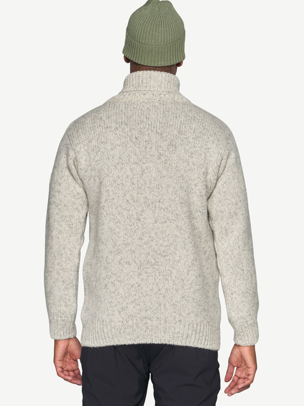 Devold Nansen Wool Cardigan Grey Melange