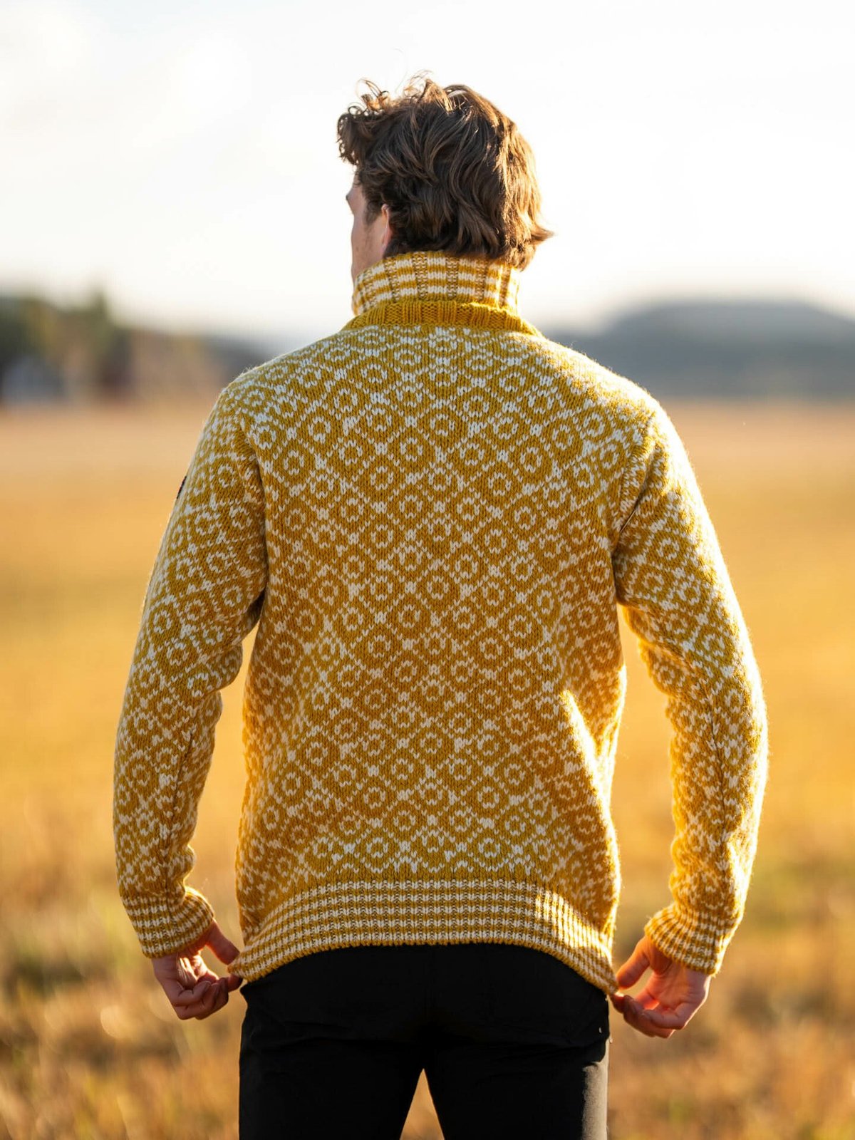 Devold Svalbard Sweater High Neck Gul