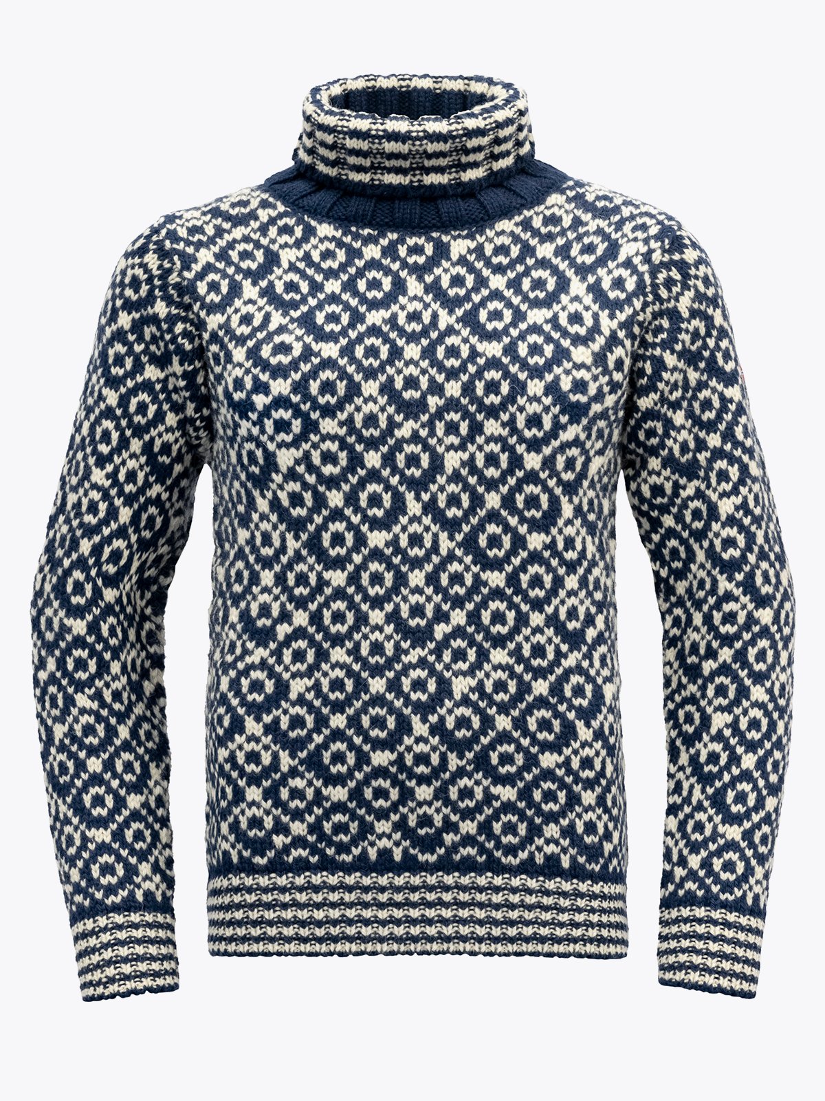 Devold Svalbard Sweater High Neck Night/Offwhite