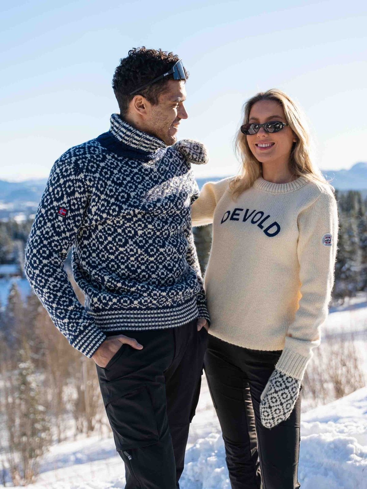 Devold Svalbard Sweater High Neck Night/Offwhite