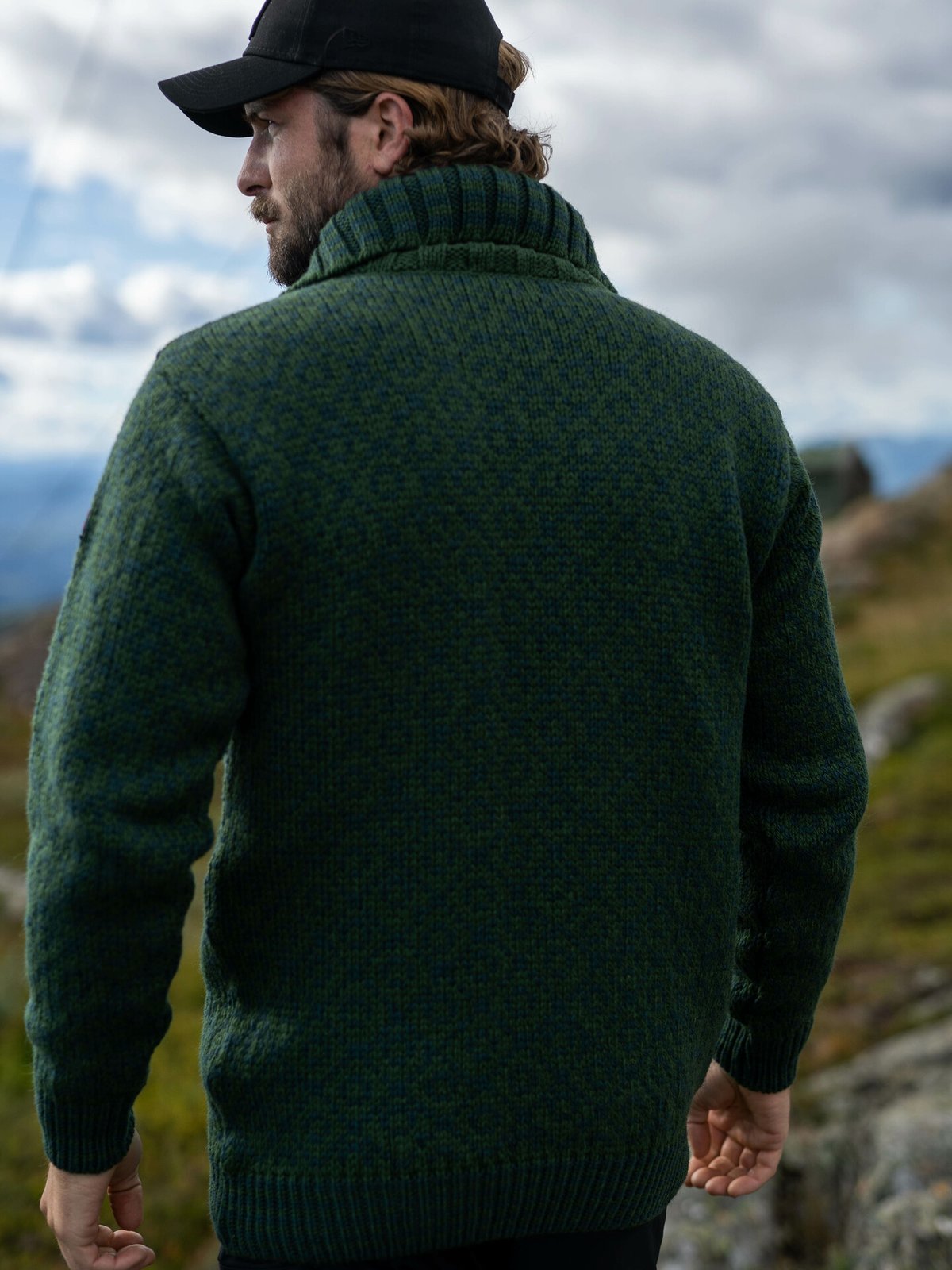 Devold Svalbard Wool Zip Neck Forest/Woods