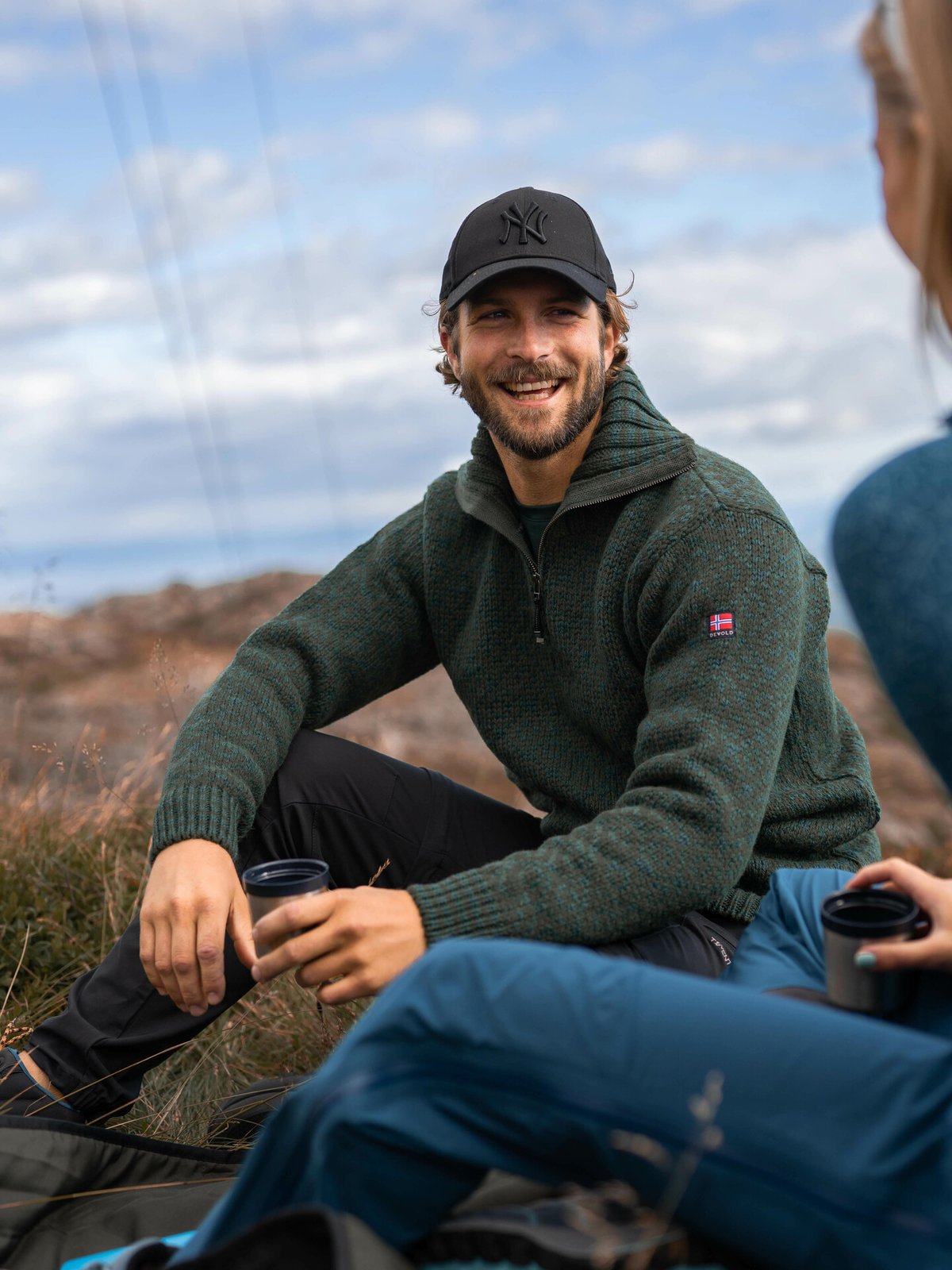 Devold Svalbard Wool Zip Neck Forest/Woods