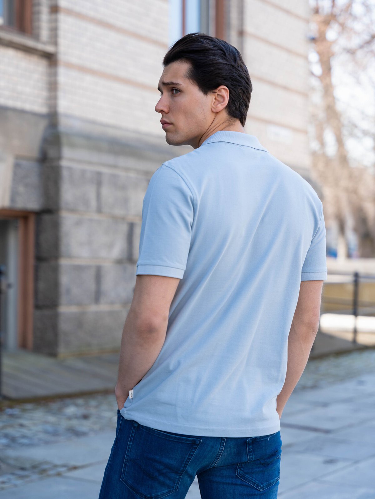Les Deux Pique Polo Blue Fog