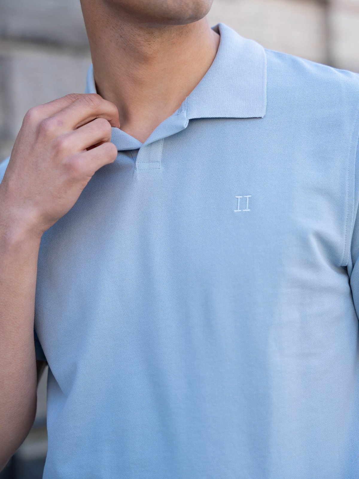 Les Deux Pique Polo Blue Fog