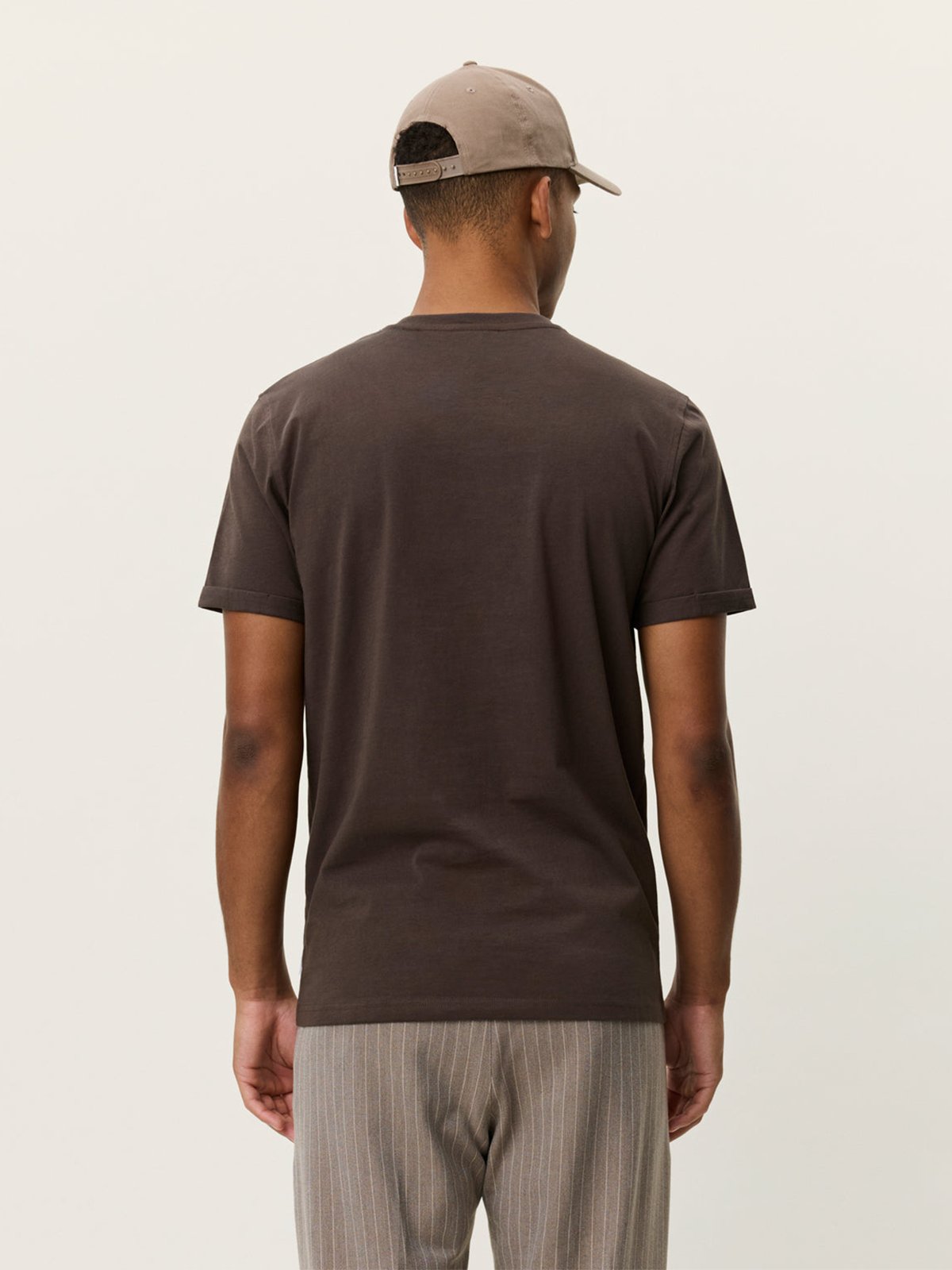 Les Deux Norregaard Contrast T-Shirt Turkish Coffee Brown