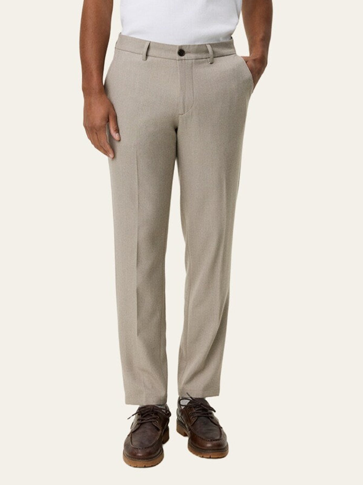 Les Deux Como Regular Solid Pant Laurel Oak Sand