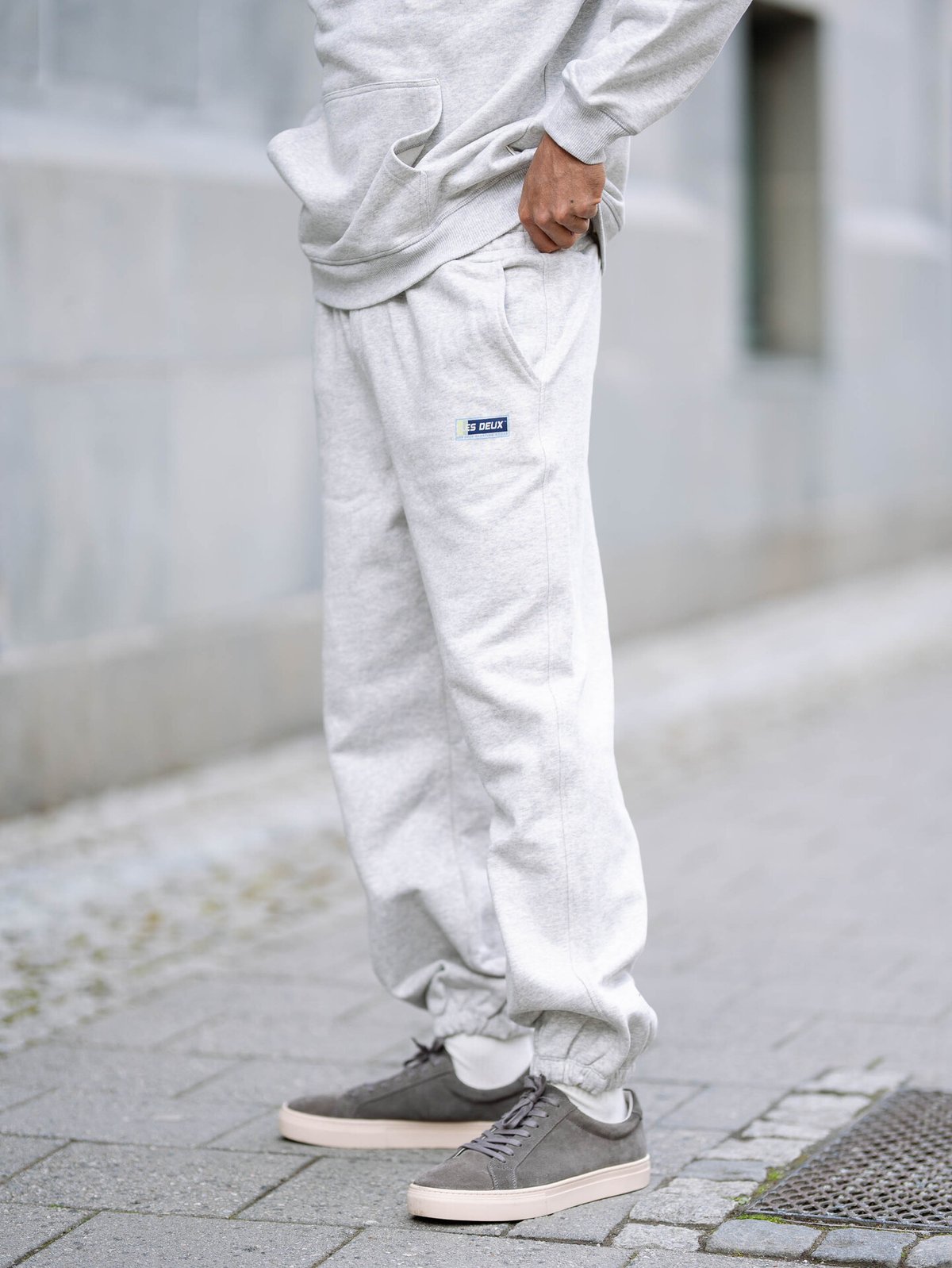 Les Deux Chase Sport Sweatpants Snow Melange