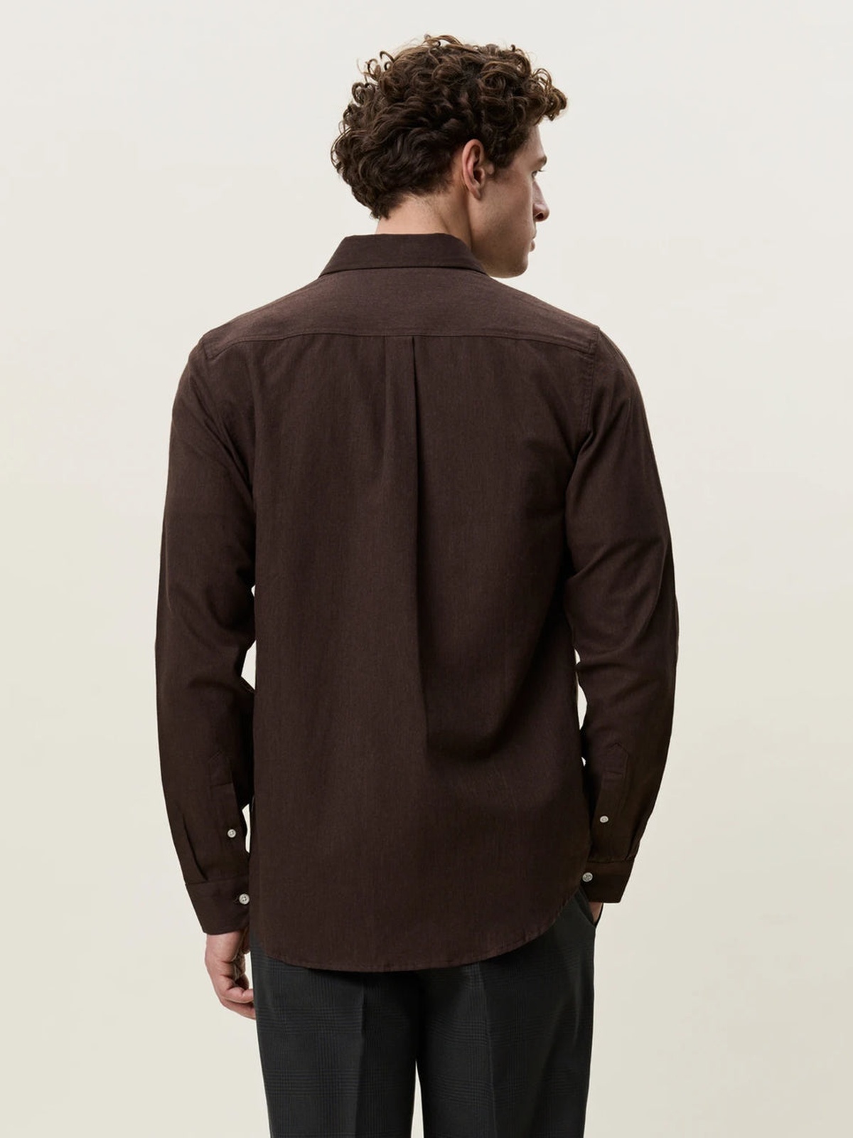 Les Deux Soft Flannel Shirt Delicioso Brown