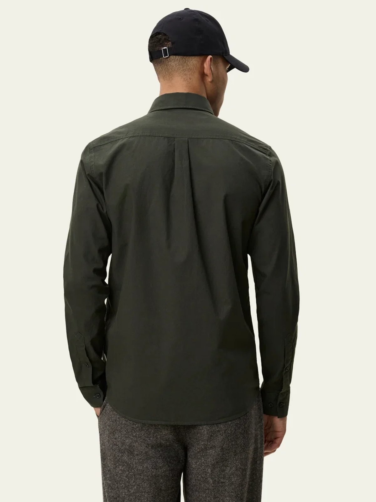 Les Deux Light Oxford Shirt Rosin Green