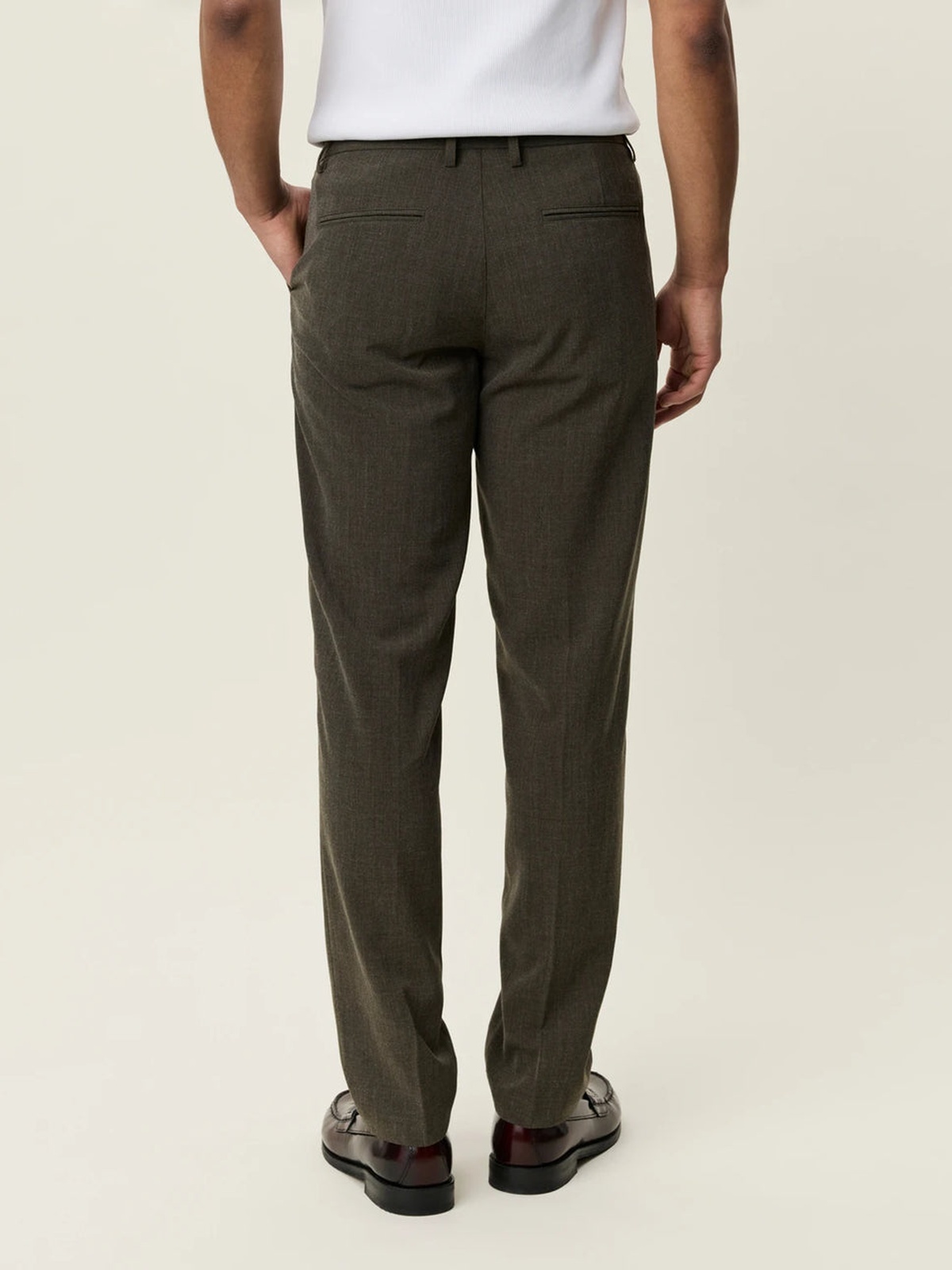 Les Deux Como Suit Pants Olive Night
