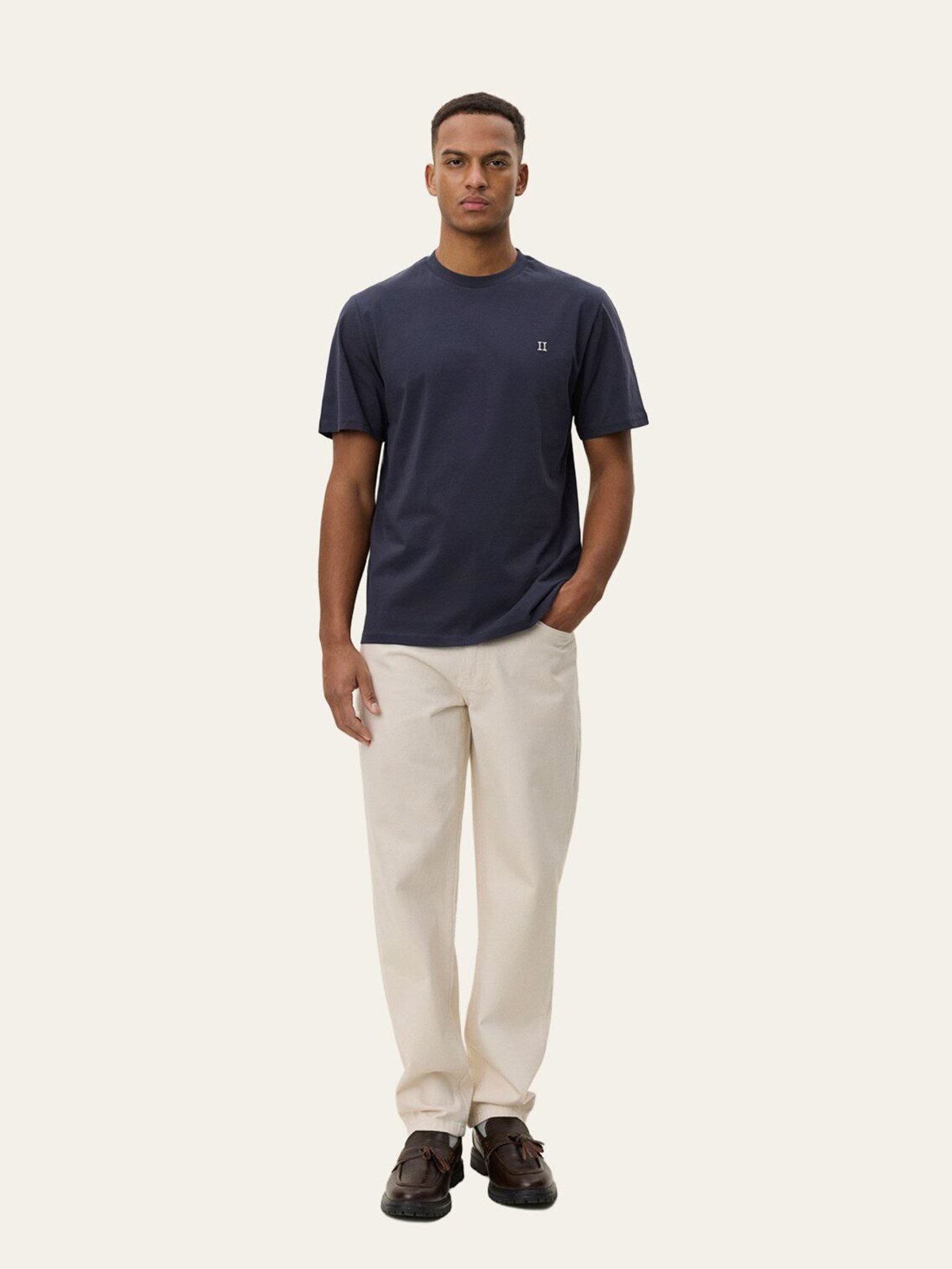 Les Deux Core Seasonal T-shirt India Ink Blue