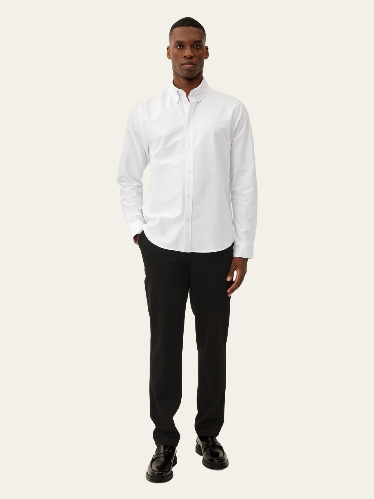 Les Deux Konrad Oxford Shirt White