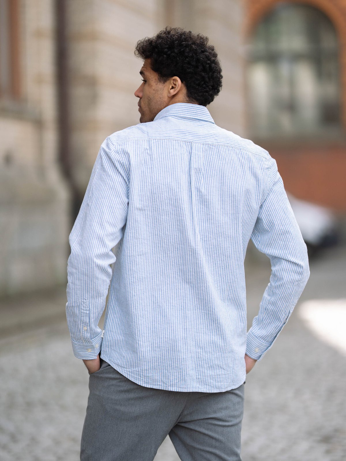 Les Deux Konrad Oxford Shirt Blue / White