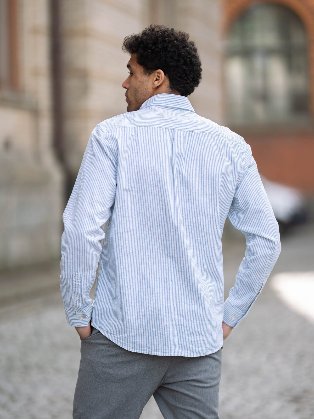 Les Deux Konrad Oxford Shirt Blue / White