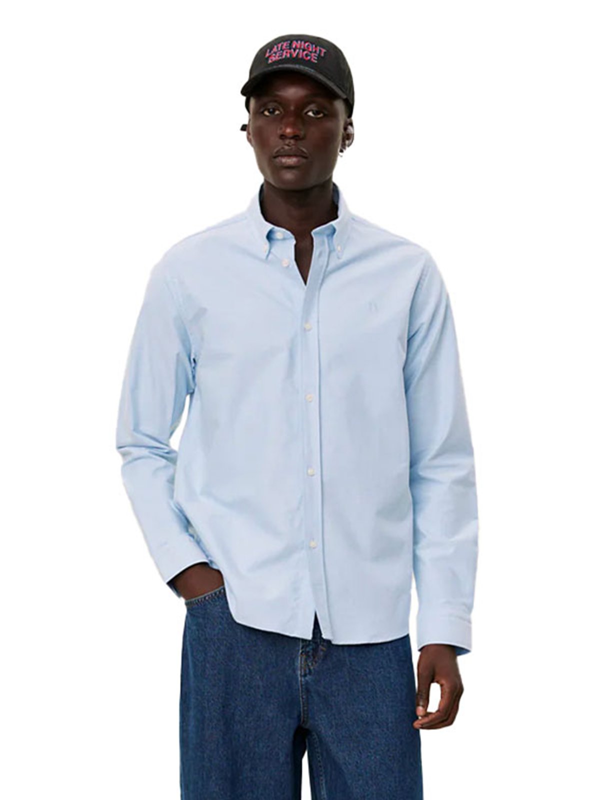 Les Deux Konrad Oxford Shirt Light Blue