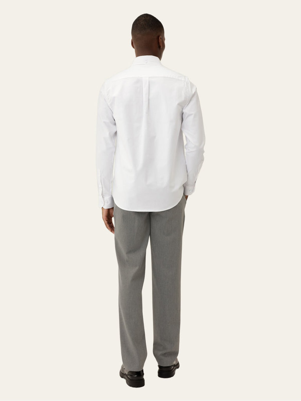 Les Deux Konrad Contrast Oxford Shirt White / White