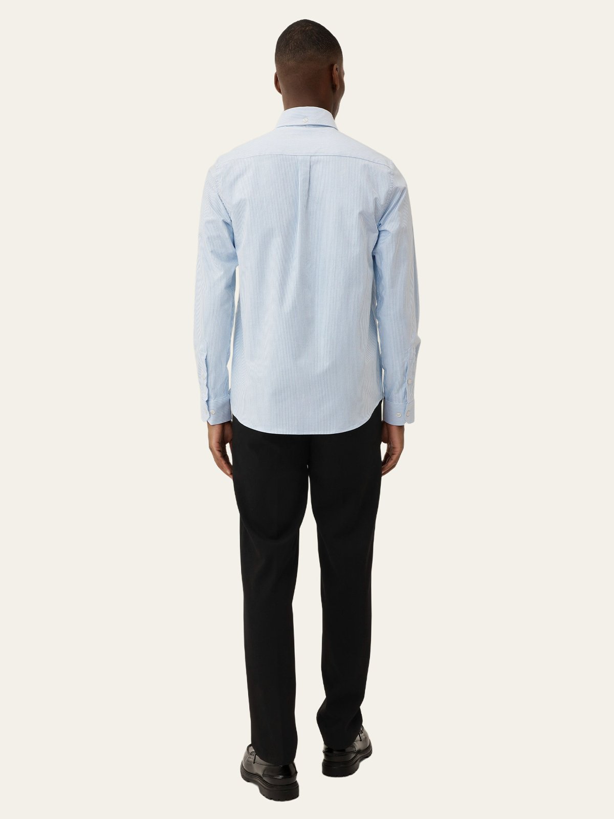 Les Deux Konrad Contrast Oxford Shirt Light Blue / White