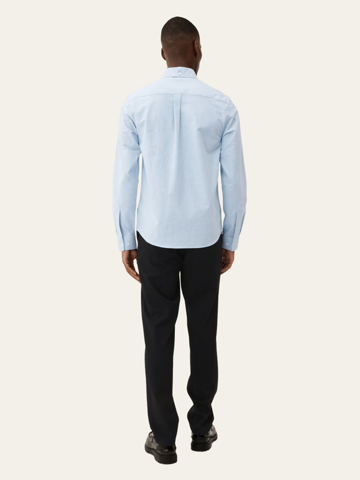 Les Deux Konrad Contrast Oxford Shirt Light Blue / White