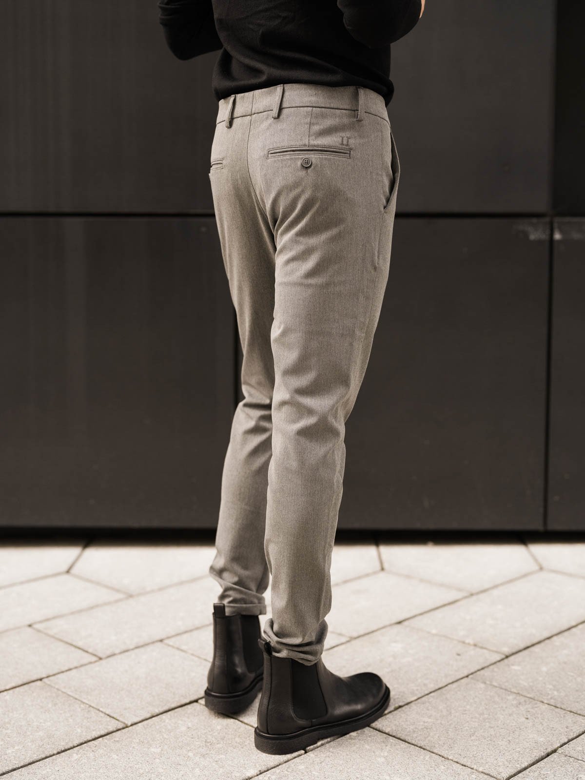 Les Deux Como Suit Pants Grey Melange