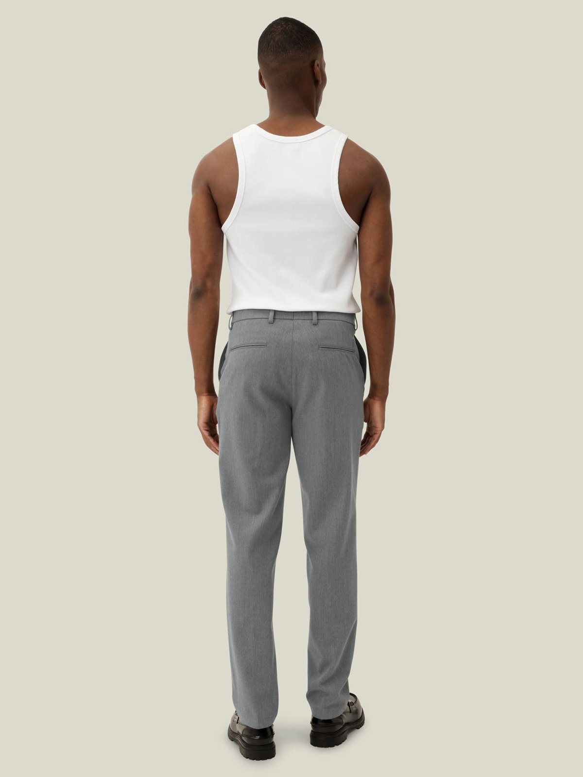 Les Deux Como Regular Suit Pants Grey Melange