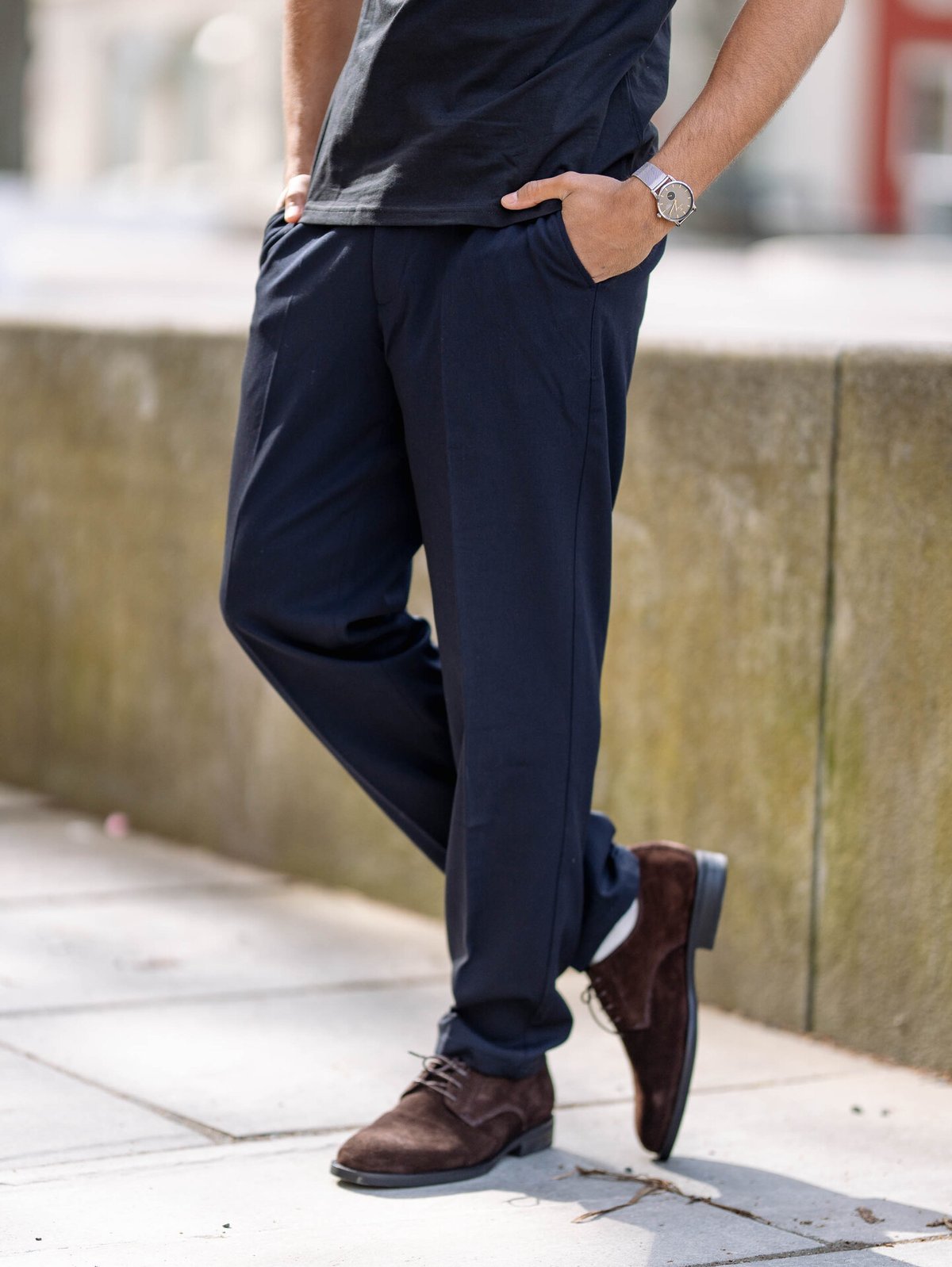 Les Deux Como Regular Suit Pants Black