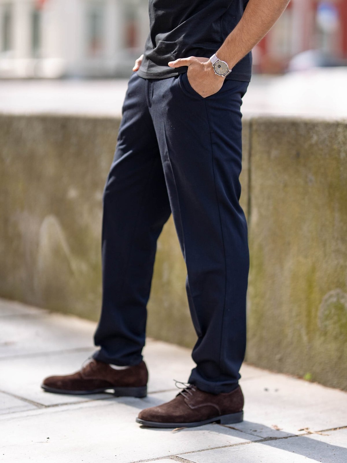 Les Deux Como Regular Suit Pants Black