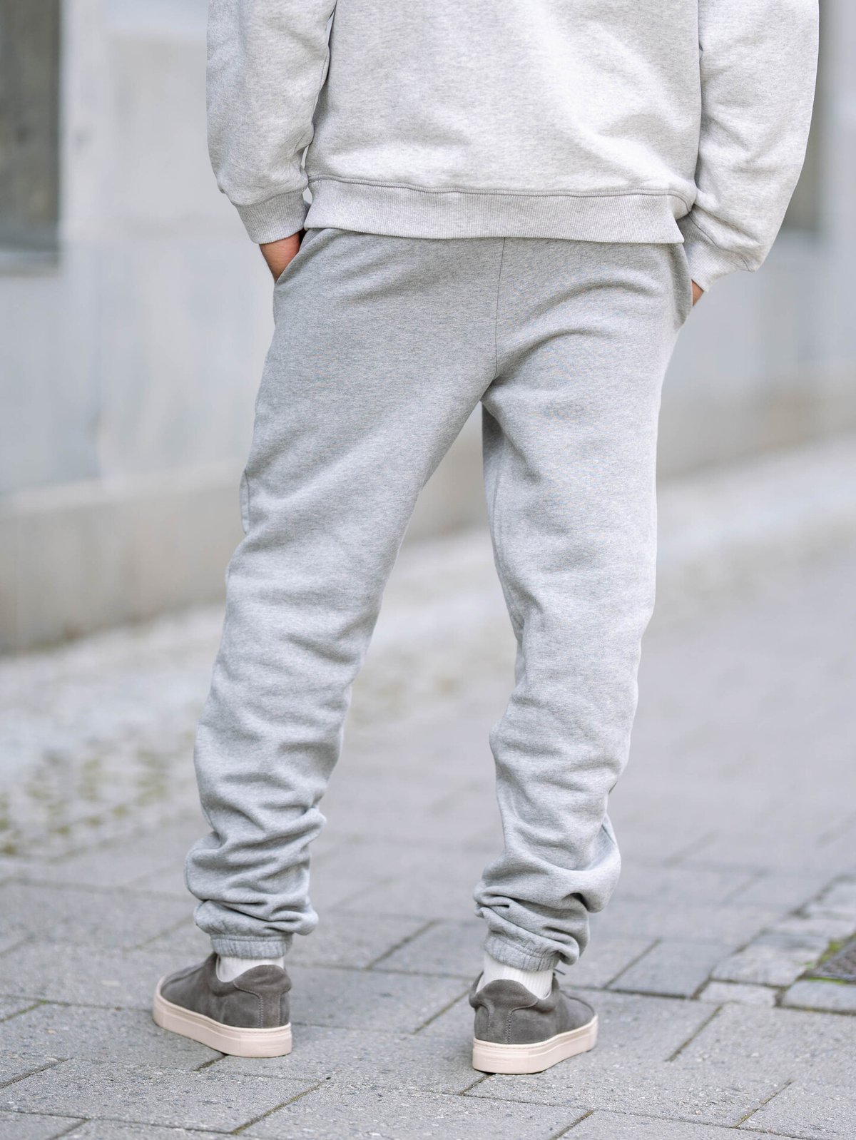 Les Deux Norregaard Tonal Sweatpants Grey Melange
