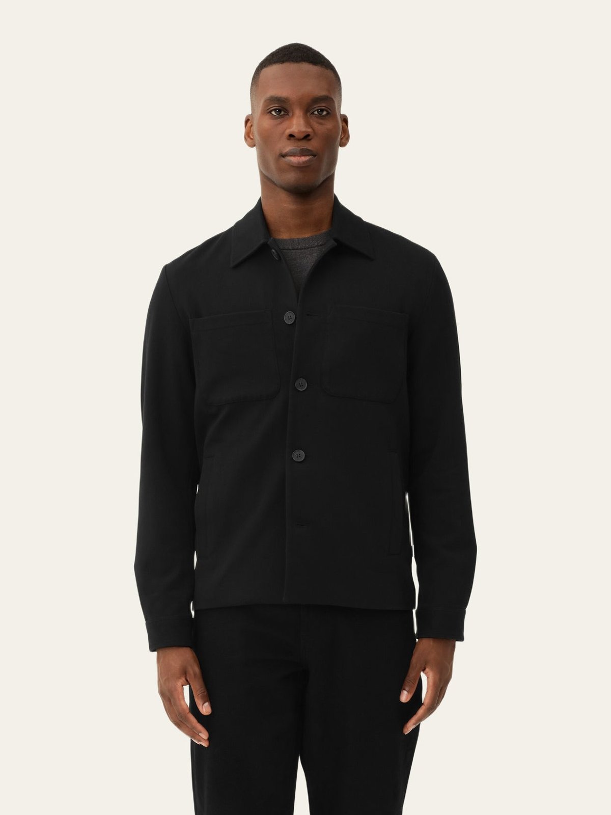 Les Deux Marseille Hybrid Jacket Black