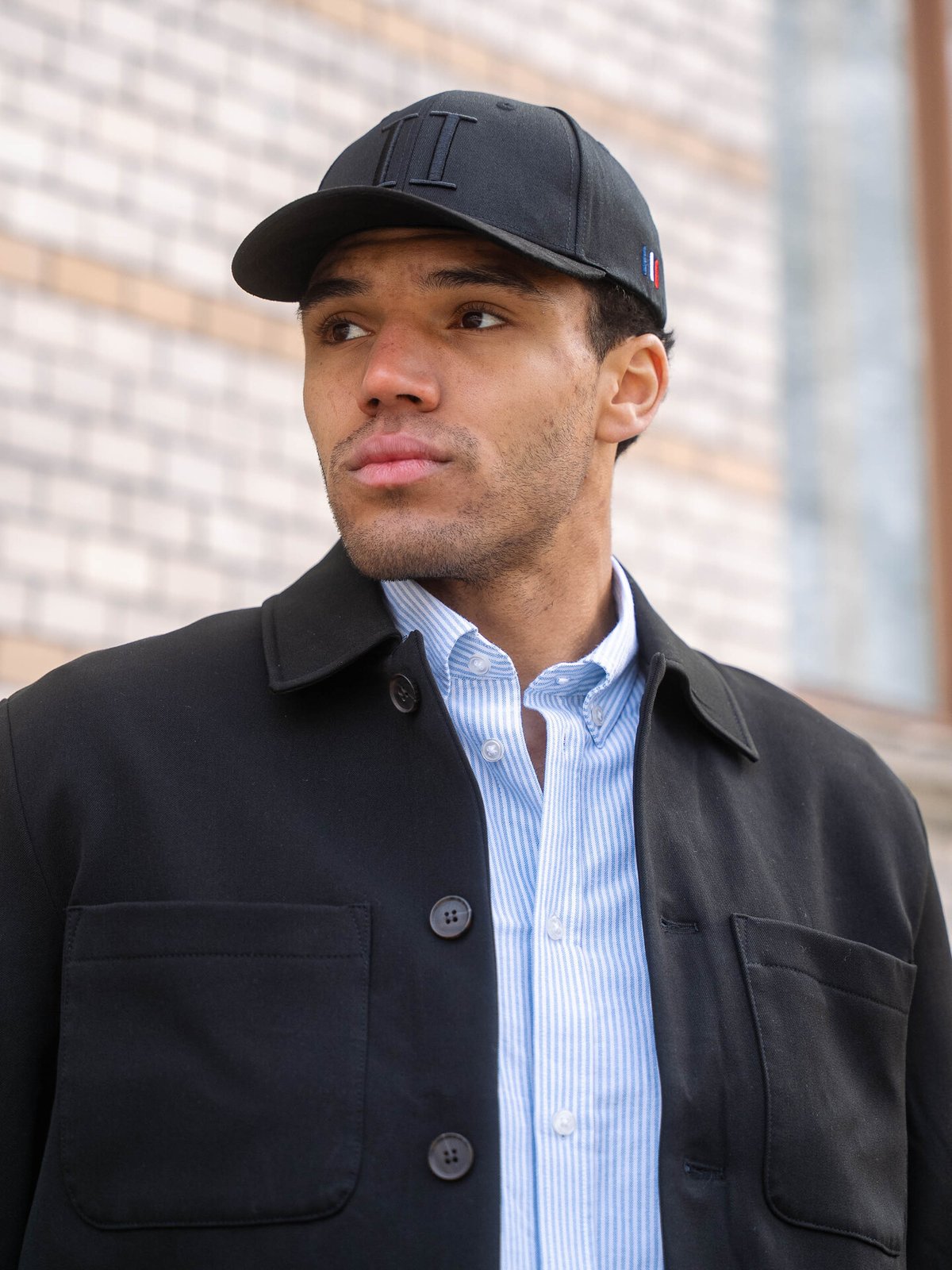 Les Deux Baseball Cap Suede II Black