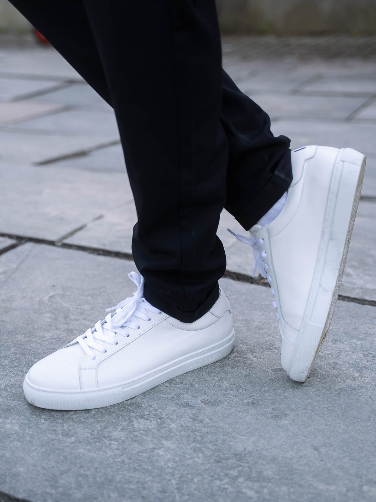 Les Deux Theodor Leather Sneaker White