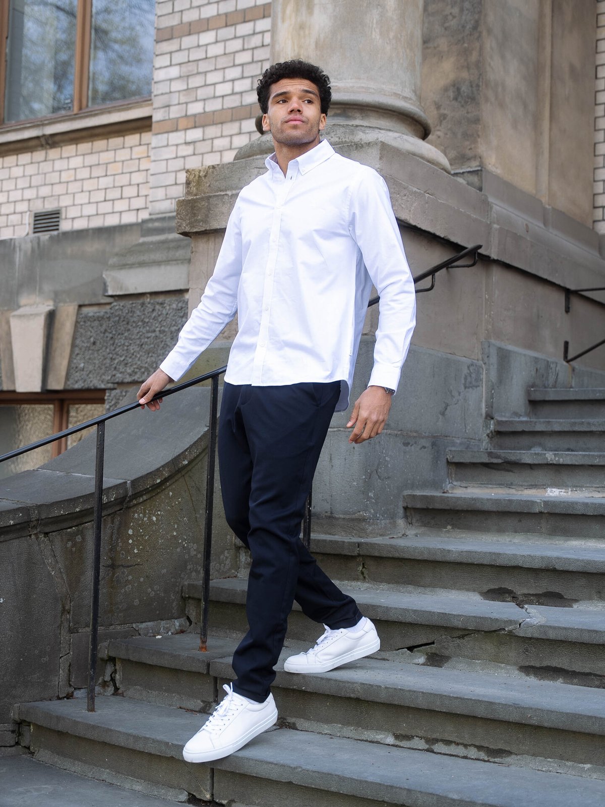 Les Deux Theodor Leather Sneaker White