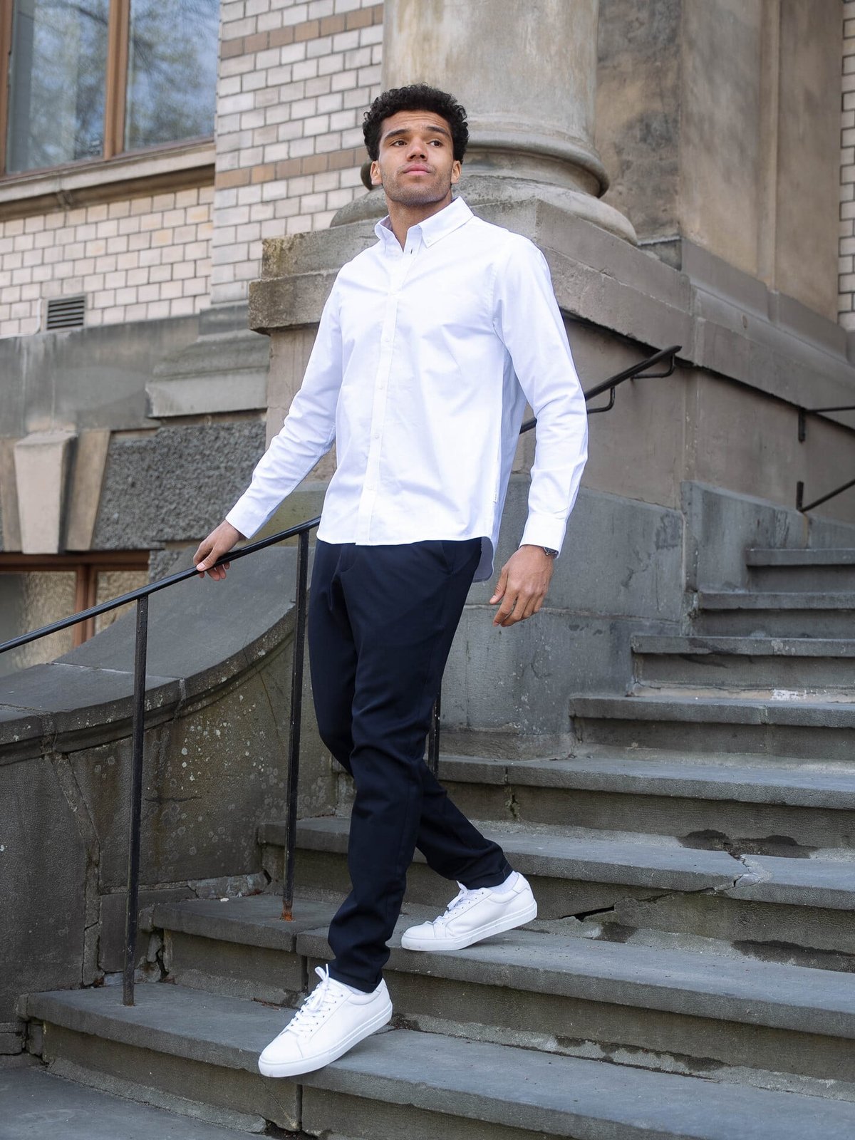 Les Deux Theodor Leather Sneaker White