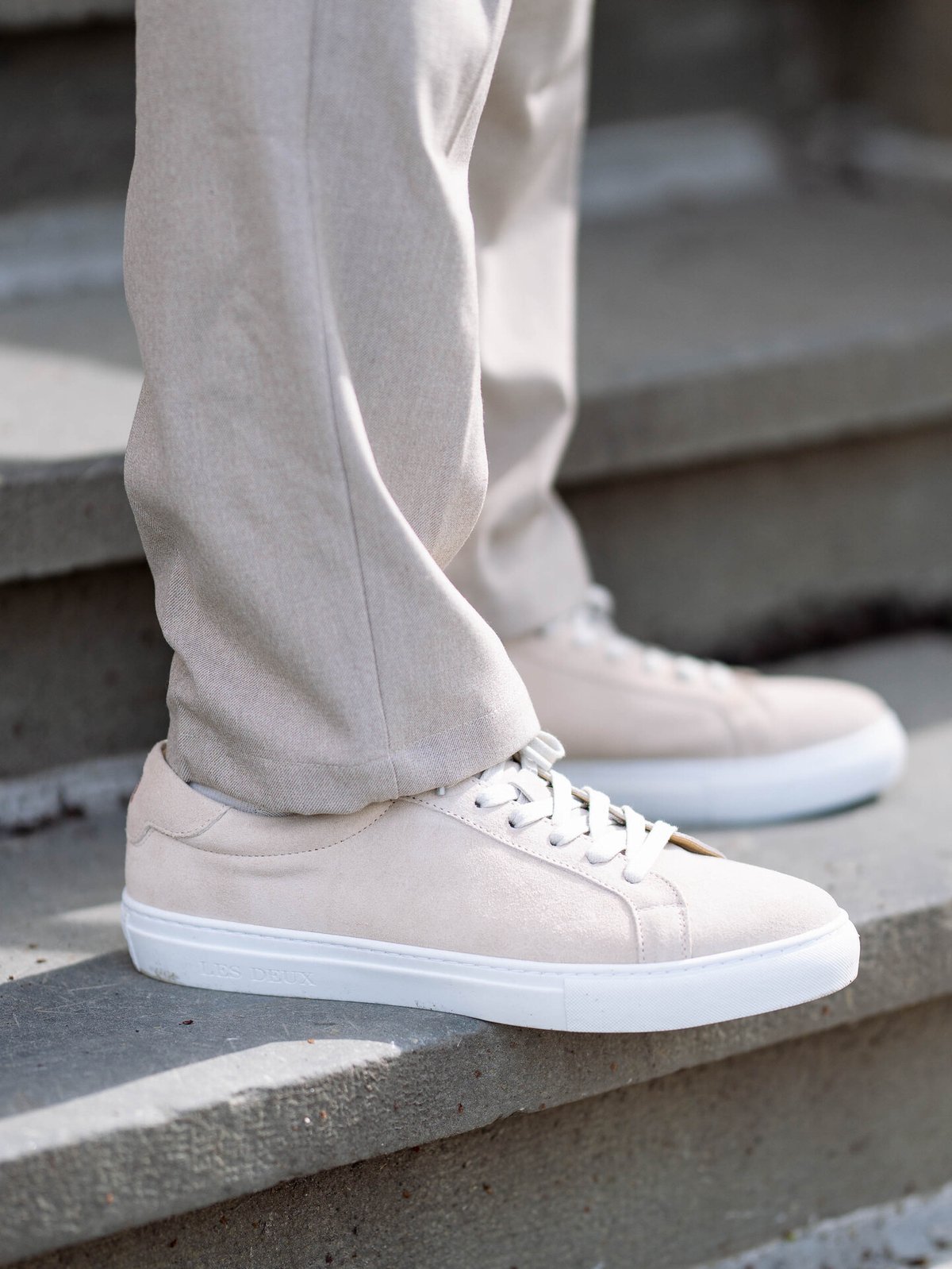 Les Deux Theodor Suede Sneaker Light Sand