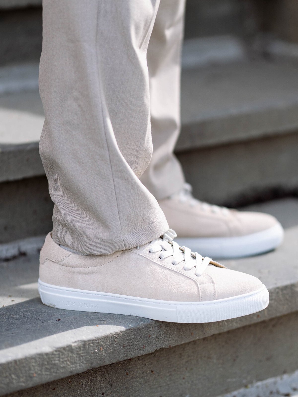 Les Deux Theodor Suede Sneaker Light Sand