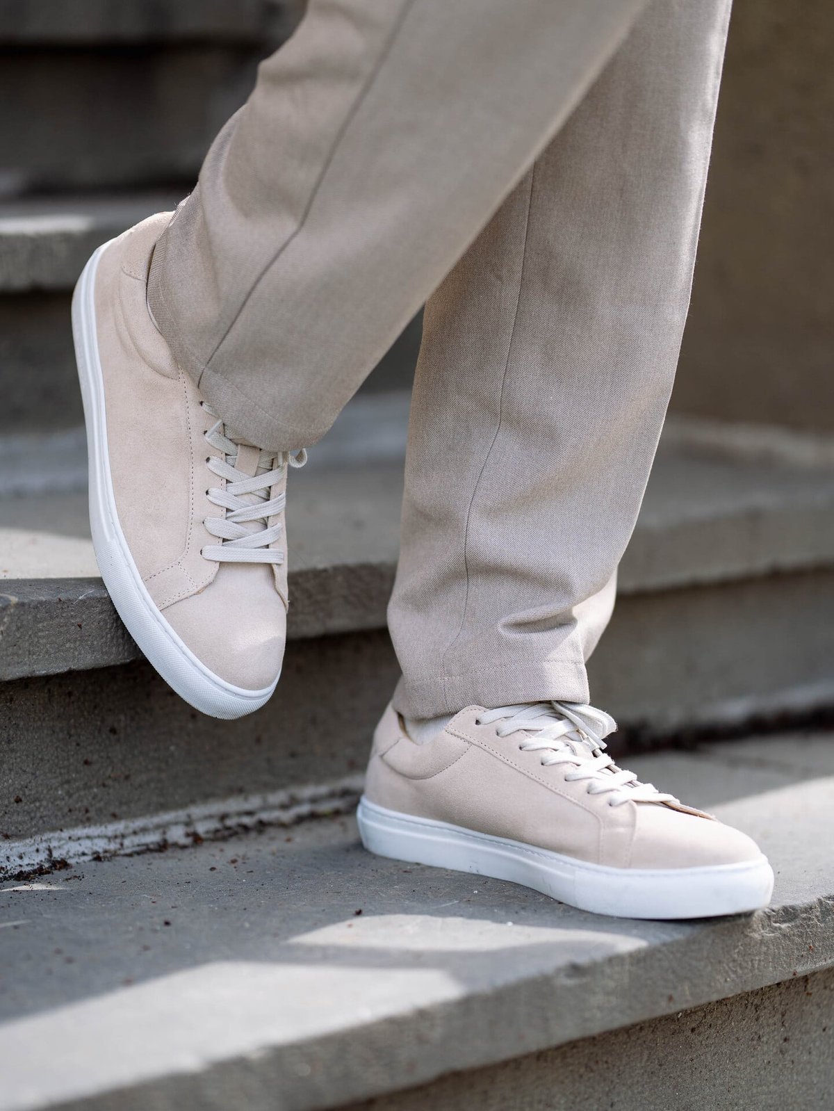 Les Deux Theodor Suede Sneaker Light Sand