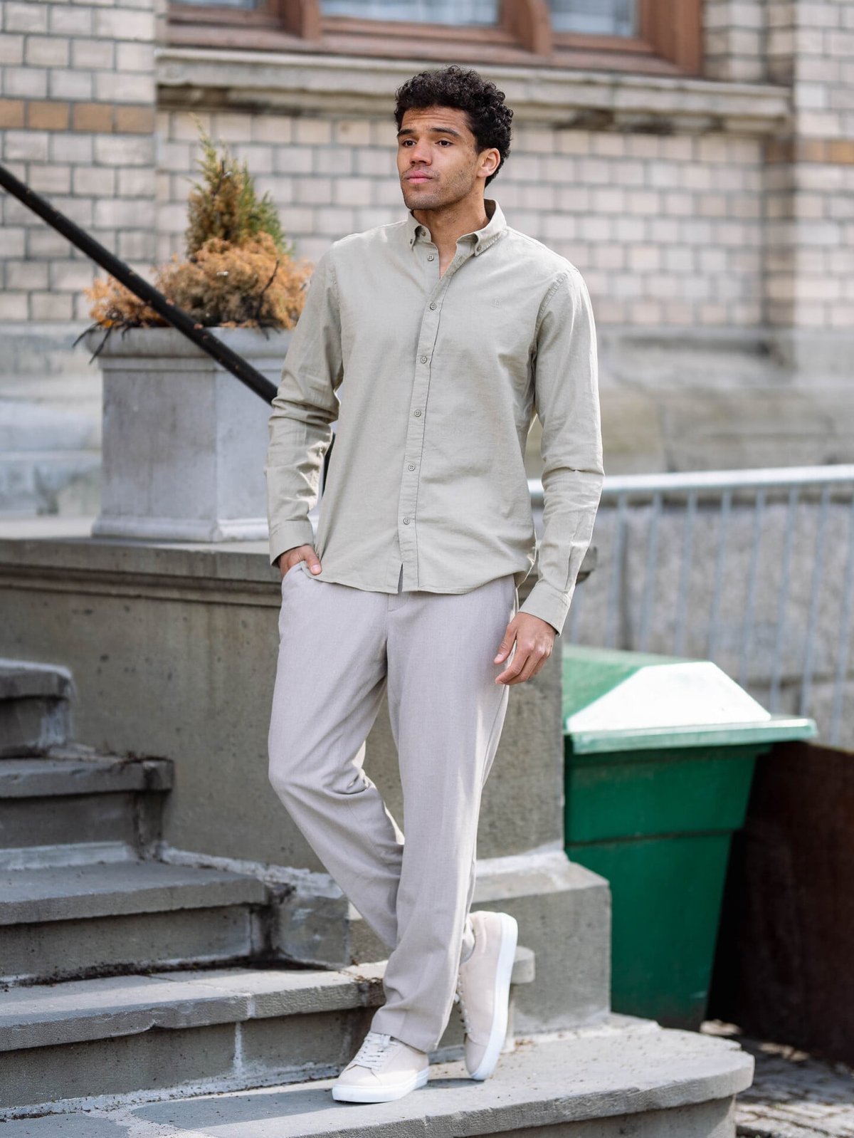 Les Deux Theodor Suede Sneaker Light Sand