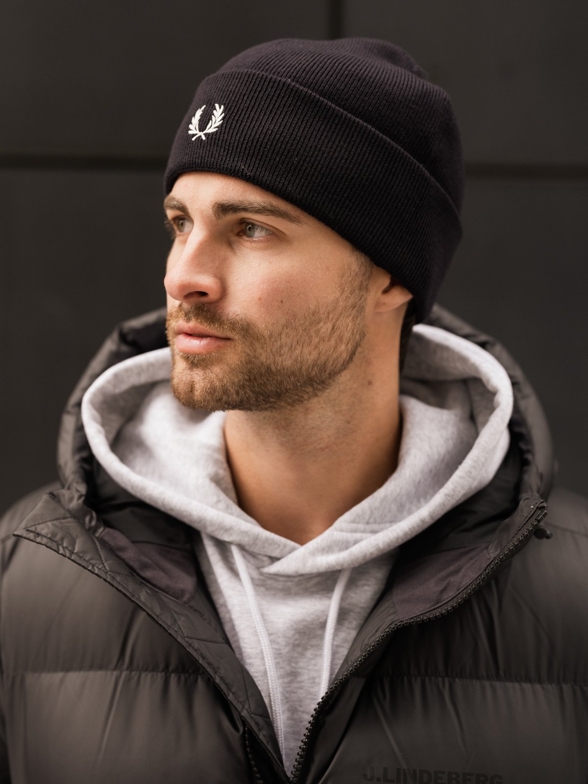 Fred Perry Merino Beanie Blå