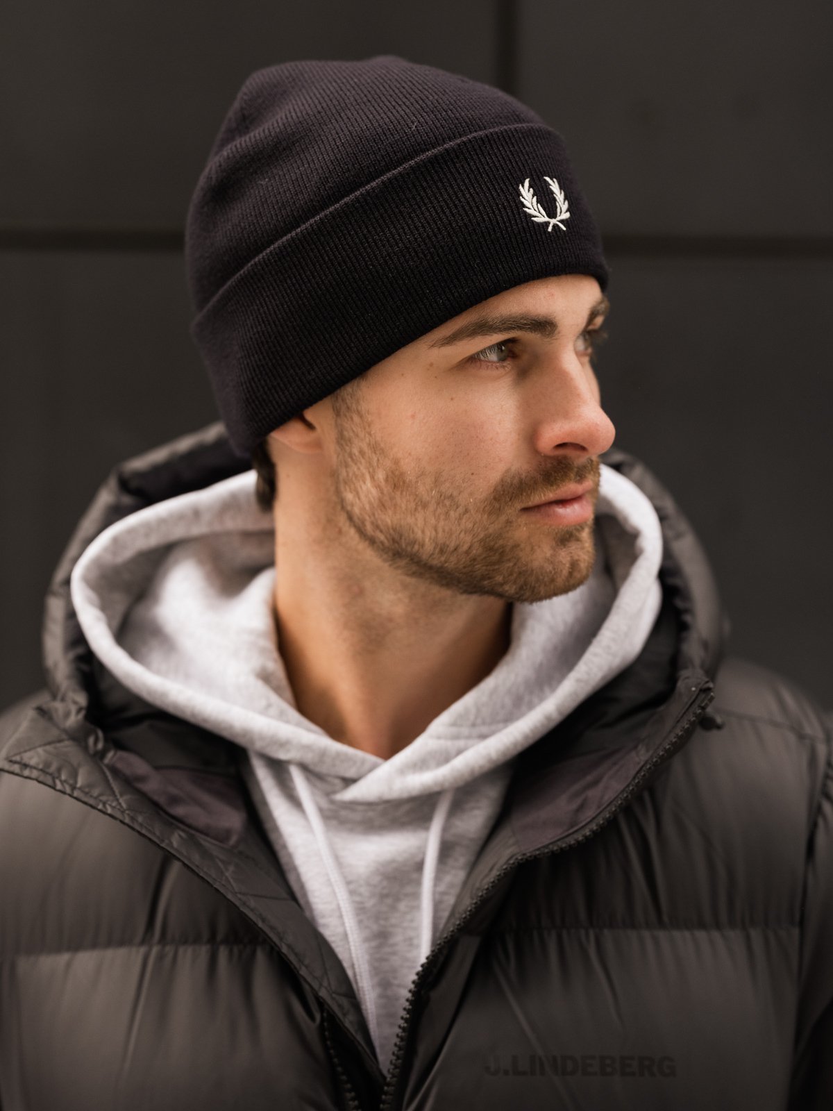 Fred Perry Merino Beanie Blå
